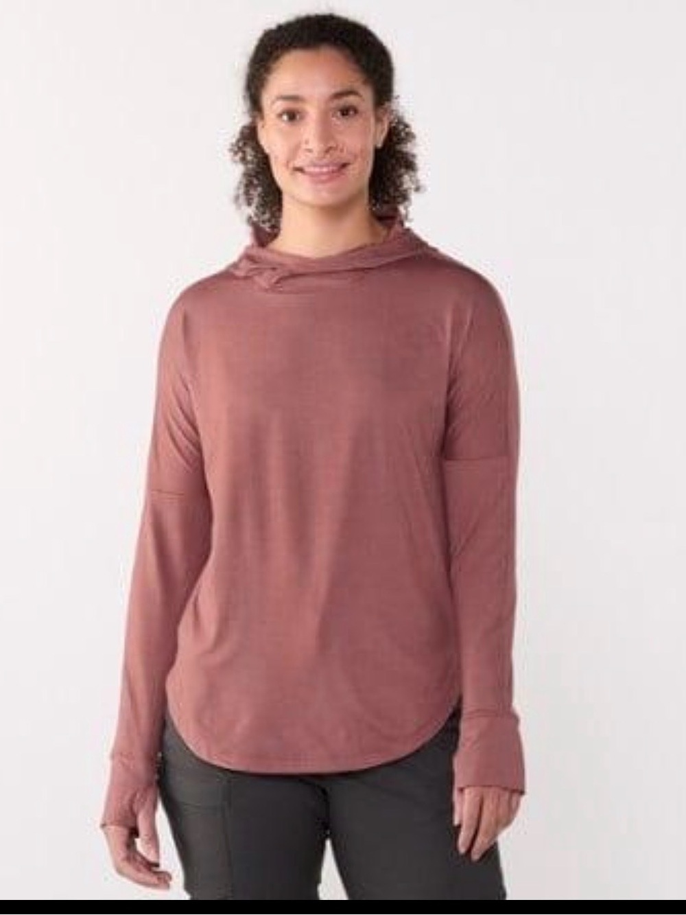 REI Co-op Women’s Hooded Base Layer Top Pink Medium